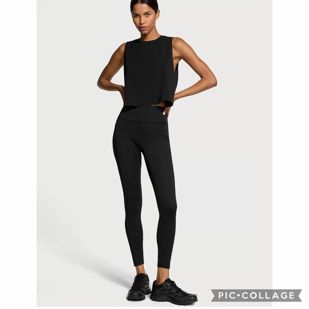 Victoria's Secret VSX Essential High-Rise Pocket Leggings: 30" Inseam: Black, XL